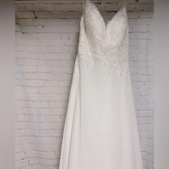 NEW Mori Lee Ailani Ivory Bridal Gown Wedding Dress Style 5873 Size 10 - Picture 6 of 16